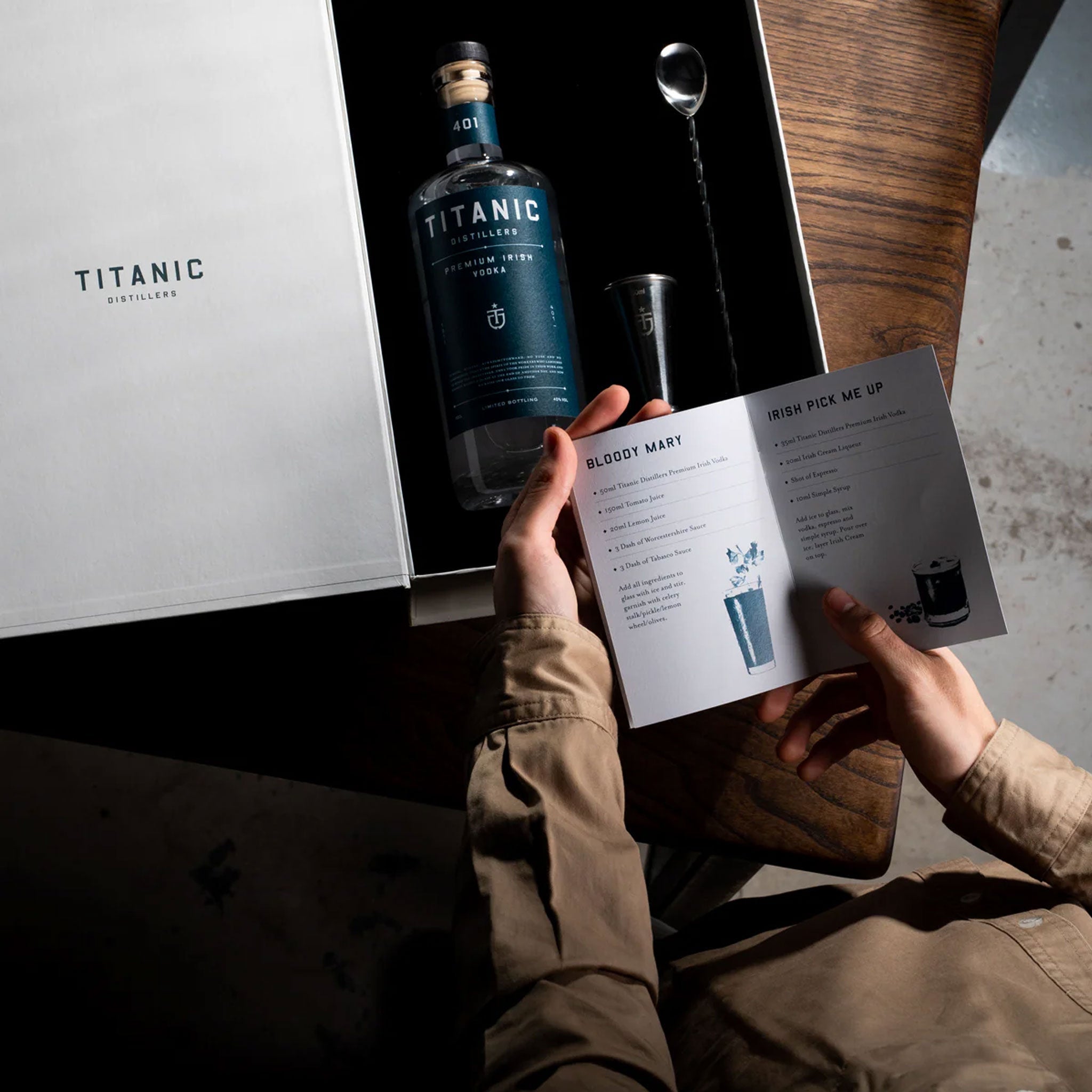 Titanic Distillers Premium Irish Vodka Toolkit