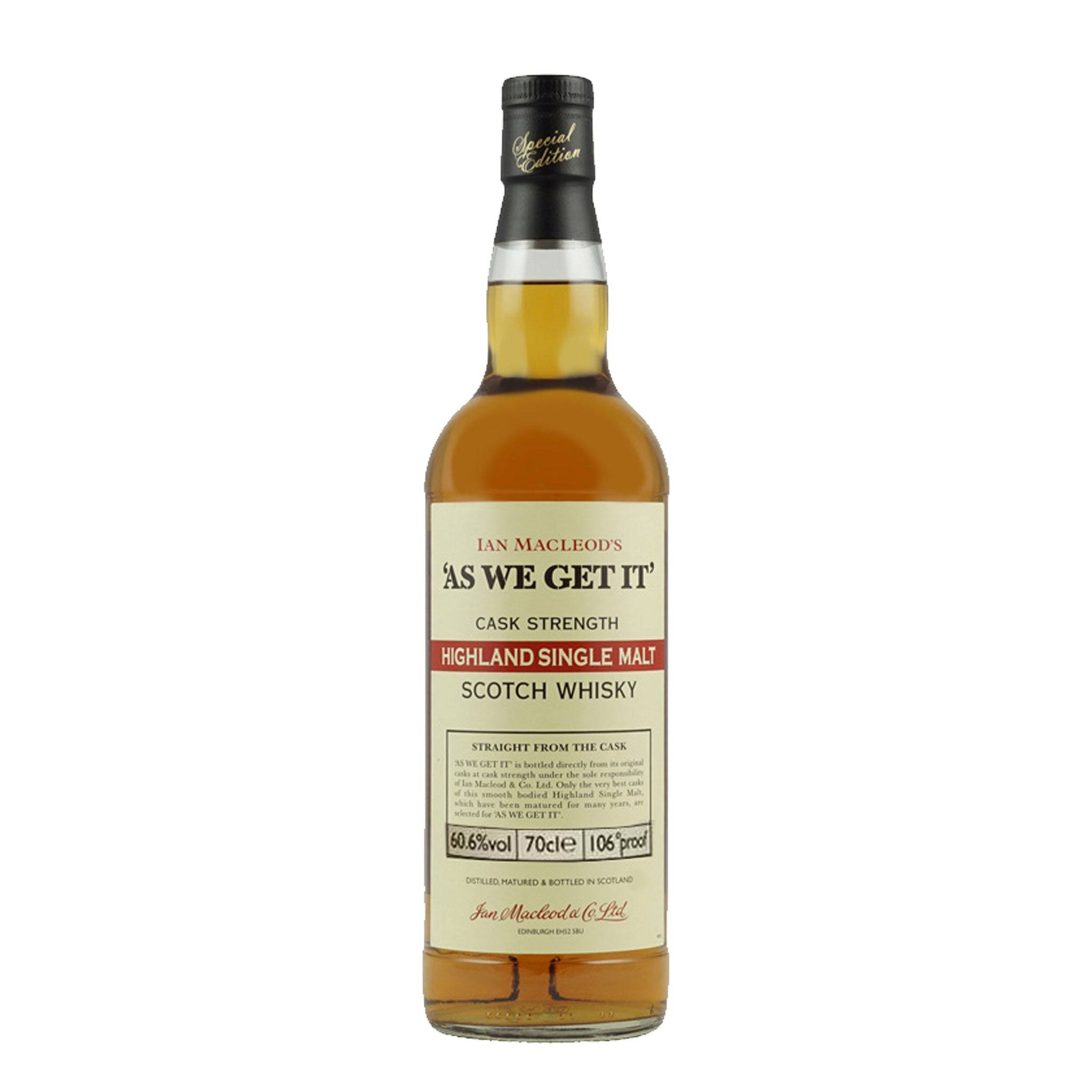 As We Get It Highland Whisky