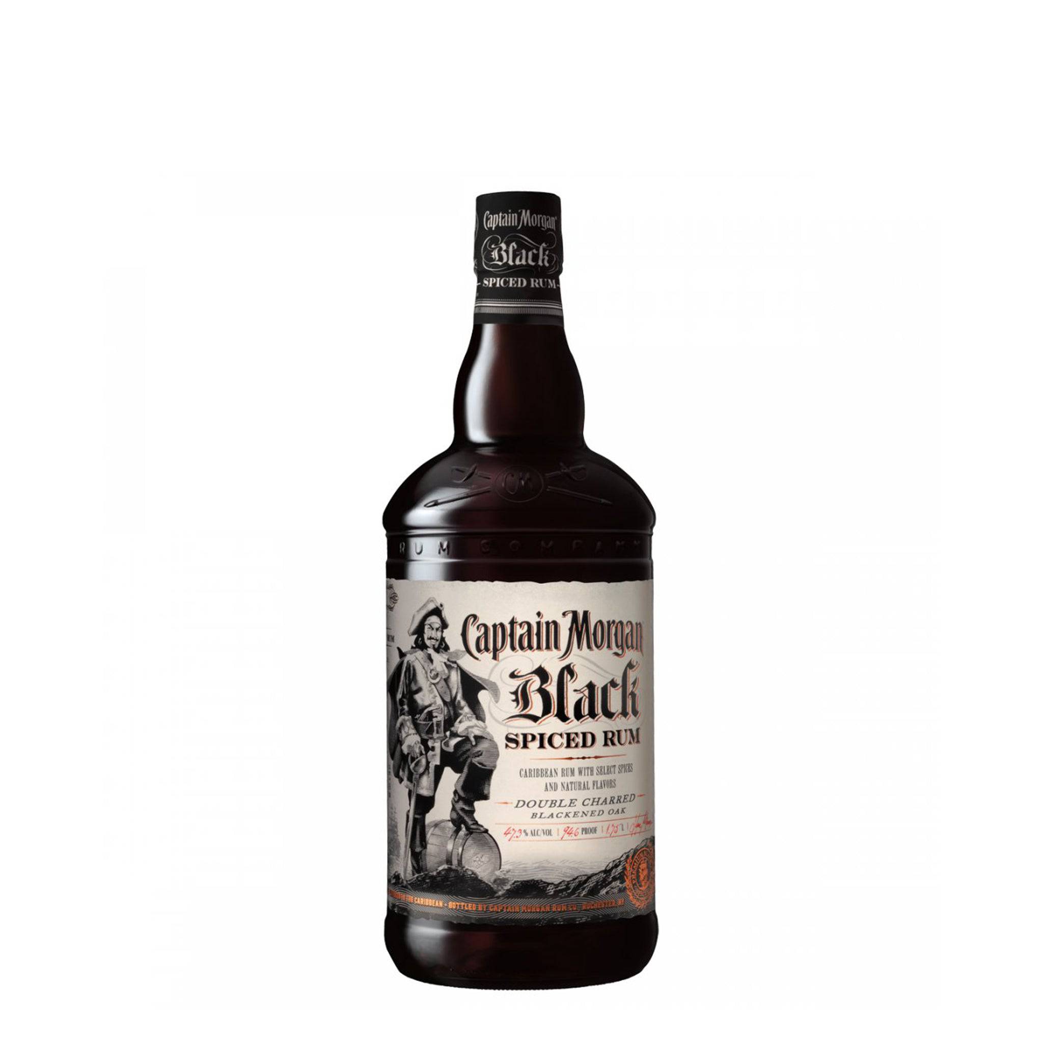Captain Morgan Black Spiced Rum 1L