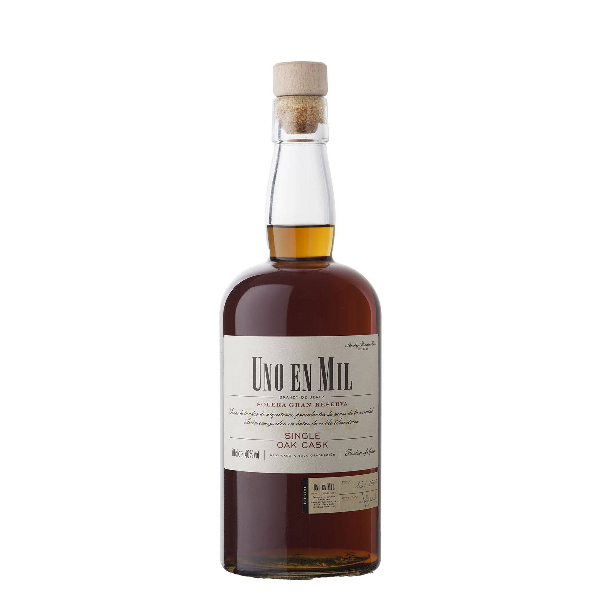 Uno en Mil Solera Gran Reserva Brandy